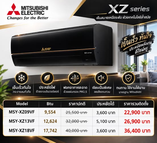 แค็ตตาล็อก Mitsubishi Electric XZ Series